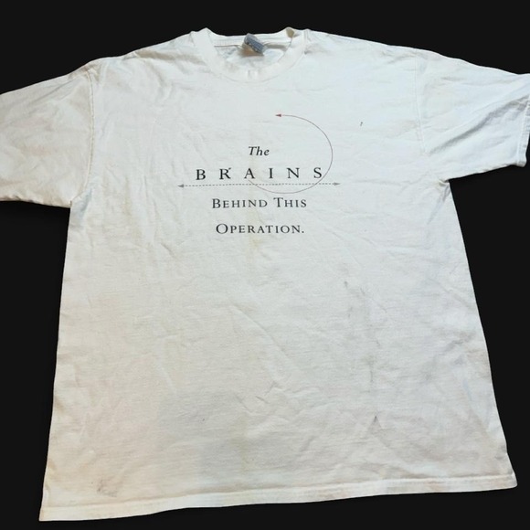 Vintage Compaq computer the brains behind this operation T-shirt XL READ